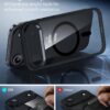 71j1tRjdBfL._AC_SL1500_ ESR for iPhone Air Case, Camera Control Cover, Compatible with MagSafe, Shockproof Military-Grade Protection, Magnetic Phone Case for iPhone Air, Classic Hybrid Case, Clear Black