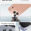 Spigen for iPhone 17 Pro Max Case, Liquid Air [TPU Covered Camera Control] [No Magnet Ring] [Military-Grade Protection] - Rose Titanium