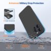 Miracase Designed for iPhone 14 Pro Case, Compatible with Magsafe, Shockproof Liquid Silicone Rubber Phone Case Cover for 14 Pro 6.1 inch, Black Magnetic