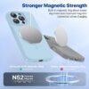 Miracase Magnetic for iPhone 15 Pro Case, [Soft Anti-Scratch Microfiber Lining], Compatible with MagSafe, Liquid Silicone Shockproof Drop Protection Phone Case for 15 Pro, Clove Purple
