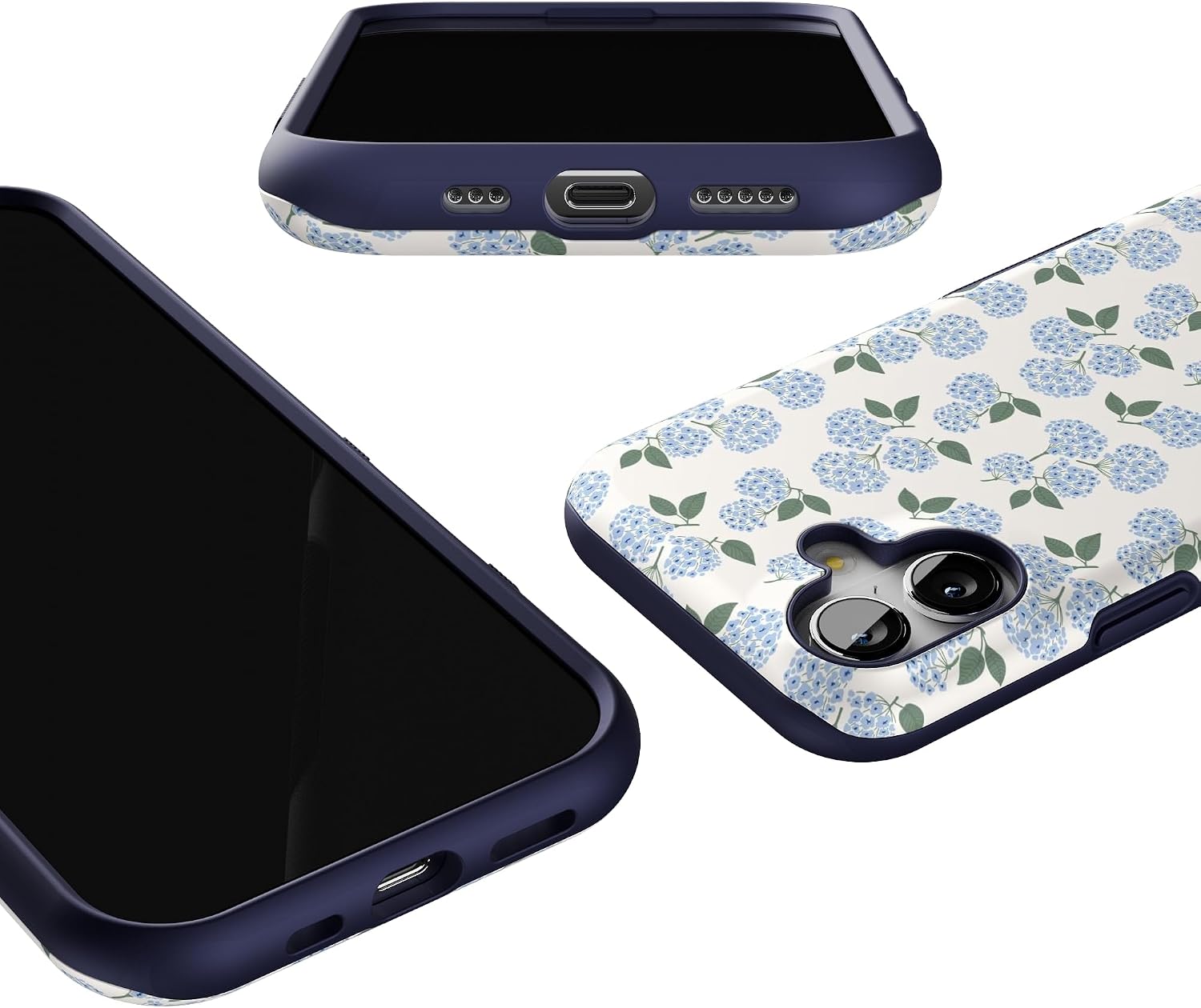 71kK0FbpTwL._AC_SL1500_ Casely iPhone 17 Case | Nantucket Cottage | Blue Hydrangea | Bold Protective Design | Compatible with MagSafe