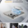 Miracase Magnetic for iPhone 15 Pro Case Full-Body Bumper Phone case with Built-in Glass Screen Protector& Camera Protector, [Compatible with MagSafe] Military Drop Proof 15 Pro Cover 6.1 inch,Clear