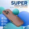 Miracase Magnetic for iPhone 16 Pro Max Case, [Soft Anti-Scratch Microfiber Lining], Compatible with MagSafe, Liquid Silicone Case Shockproof Drop Protection Phone Case for 16 ProMax,Chocolate