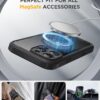 Miracase Magnetic for iPhone 16 Pro Case Full-Body Phone with Built-in Glass Screen Protector, [Compatible with MagSafe] Military Drop Proof 16 Pro Cover Bumper 6.3 inch, Black