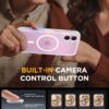 Miracase for iPhone 16 Case 6.1'', [Bubble Free] Full-Body Bumper Phone case with Built-in Full Glass Screen &Camera Control,No Gap,Compatible with MagSafe,Drop Proof 16 Cover,Matte Clear