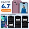 Miracase Compatible with iPhone 15 Plus Case, [Soft Anti-Scratch Microfiber Lining], Liquid Silicone Case Gel Rubber Shockproof Drop Protection Phone Case for iPhone 15 Plus, Blackcurrant