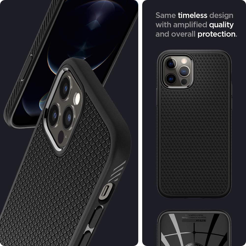 71mVbXf5O6L._AC_SL1000_ Spigen Liquid Air Designed for iPhone 12 Pro Max Case (2020) - Matte Black