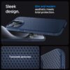 Spigen Liquid Air Designed for iPhone 15 Pro Case (2023) [Military-Grade Protection] - Navy Blue