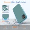71mffjMMJUL._AC_SL1500_ Miracase Designed for iPhone 11 Phone Case, with Screen Protector, Liquid Silicone Gel Rubber Drop Protection Shockproof Cover Phone Case for iPhone 11, Midnight Green