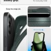 Spigen for iPhone 17 Case, Liquid Air [TPU Covered Camera Control] [No Magnet Ring] [Military-Grade Protection] - Abyss Green