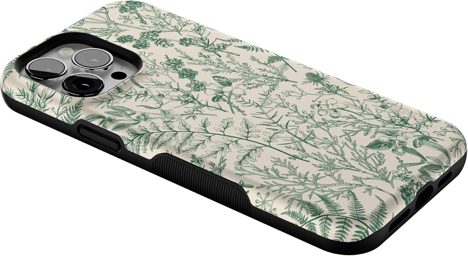 71ngCZDqczL._AC_SL1500_ Casely iPhone 13 Pro Max Case | Green Floral | Sage Garden | Bold Protective Design | Compatible with MagSafe