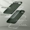 71nyFvJo0ZL._AC_SL1500_ Miracase Ultra Slim Designed for iPhone SE Case 2022(3rd Gen)/iPhone SE 2020 Case(2nd Gen)/iPhone 7 Case/iPhone 8 Case with Screen Protector, Multi-Color Silicone Shockproof Phone Case(Dark Green)