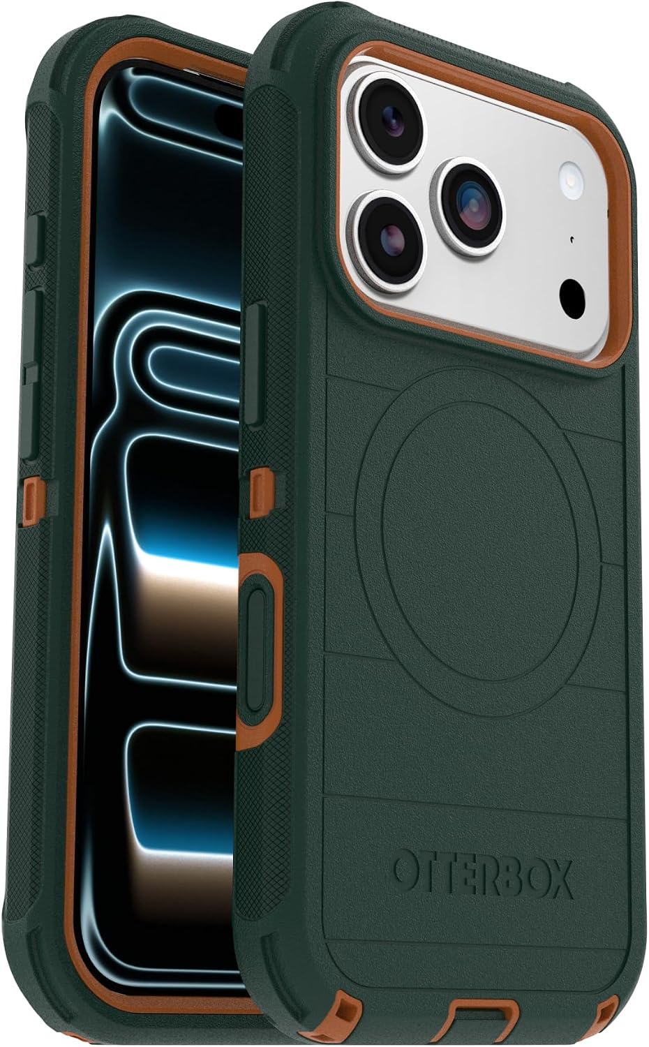 71oeoPCjuTL._AC_SL1500_ OtterBox iPhone 17 Pro Defender Pro Series Case - Green Intrigue - Tough, Rugged & Durable iPhone Case, Snaps on MagSafe