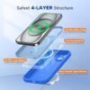 Miracase Compatible with iPhone 15 Case, [Soft Anti-Scratch Microfiber Lining], Liquid Silicone Case Gel Rubber Shockproof Drop Protection Phone Case for iPhone 15, Mediterranean Blue