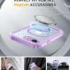 Miracase for iPhone 17e Case & iPhone 16e Case, Full-Body Phone with Built-in Glass Screen Protector, [Magnetic with MagSafe] Military Drop Proof 17 E/ 16 E Cover Bumper 6.1 inch, Purple