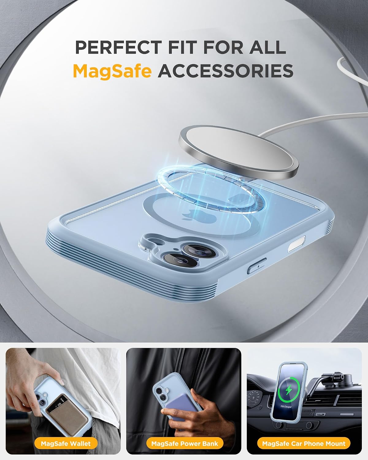 71p4tIhvIzL._AC_SL1500_ Miracase for iPhone 17 Case 6.3'', Full-Body Military Grade Drop Protection Outdoor Phone case with Built-in Glass Screen &Camera Control,Easy Installation,No Gap,Compatible with MagSafe,Light Blue