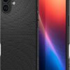 Spigen Liquid Air Designed for iPhone 16 Plus Case [NOT Compatible with MagSafe], [Military-Grade Protection] - Matte Black