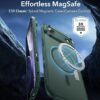 ESR for iPhone Air Case, Camera Control Cover, Compatible with MagSafe, Shockproof Military-Grade Protection, Magnetic Phone Case for iPhone Air, Classic Hybrid Case, Frosted Green