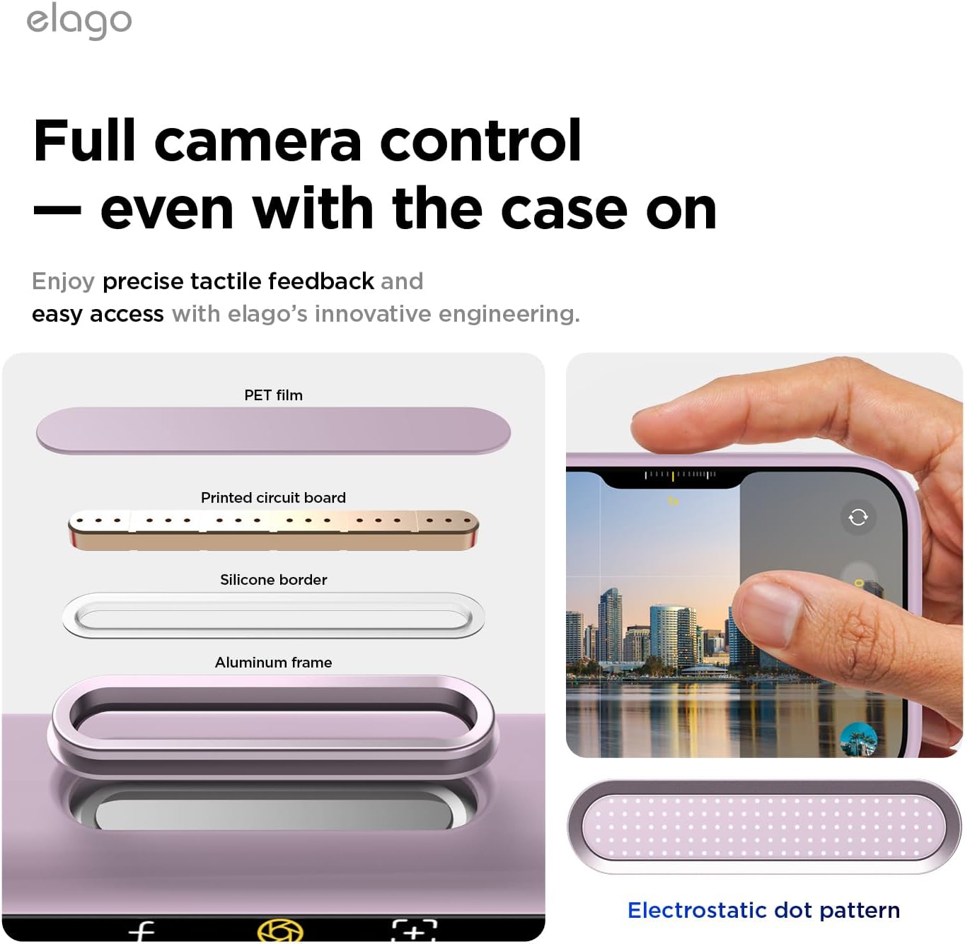 elago for iPhone 17 Pro Case, Premium Magnetic Silicone Case, Compatible with MagSafe, Liquid Silicone Material, Protective Cover, Shockproof, Slim Phone, 6.3 inch (Soft Purple)