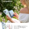 71q0WKJ1AHL._AC_SL1500_ ESR for iPhone 17 Pro Case, Camera Control Cover, Compatible with MagSafe, Shockproof Military-Grade Protection, Magnetic Case for iPhone 17 Pro, Classic Hybrid, Tropical Paradise, Light Blue