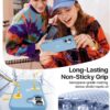 Eastinbox for iPhone 16 Case [16FT Military Grade Shockproof], Anti-Slip Anti-Scratch, Slim Translucent Frosted Matte Protective Cover, i Phone 16 Phone Case 6.1", Lightblue