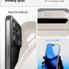 Spigen for iPhone 17 Pro Max Case, Liquid Air [TPU Covered Camera Control] [No Magnet Ring] [Military-Grade Protection] - Natural Titanium