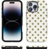 71qU0TOb6CL._AC_SL1500_ Casely iPhone 16 Pro Case | Spotted in SoHo | Green Polka Dot | Bold Protective Design | Compatible with MagSafe
