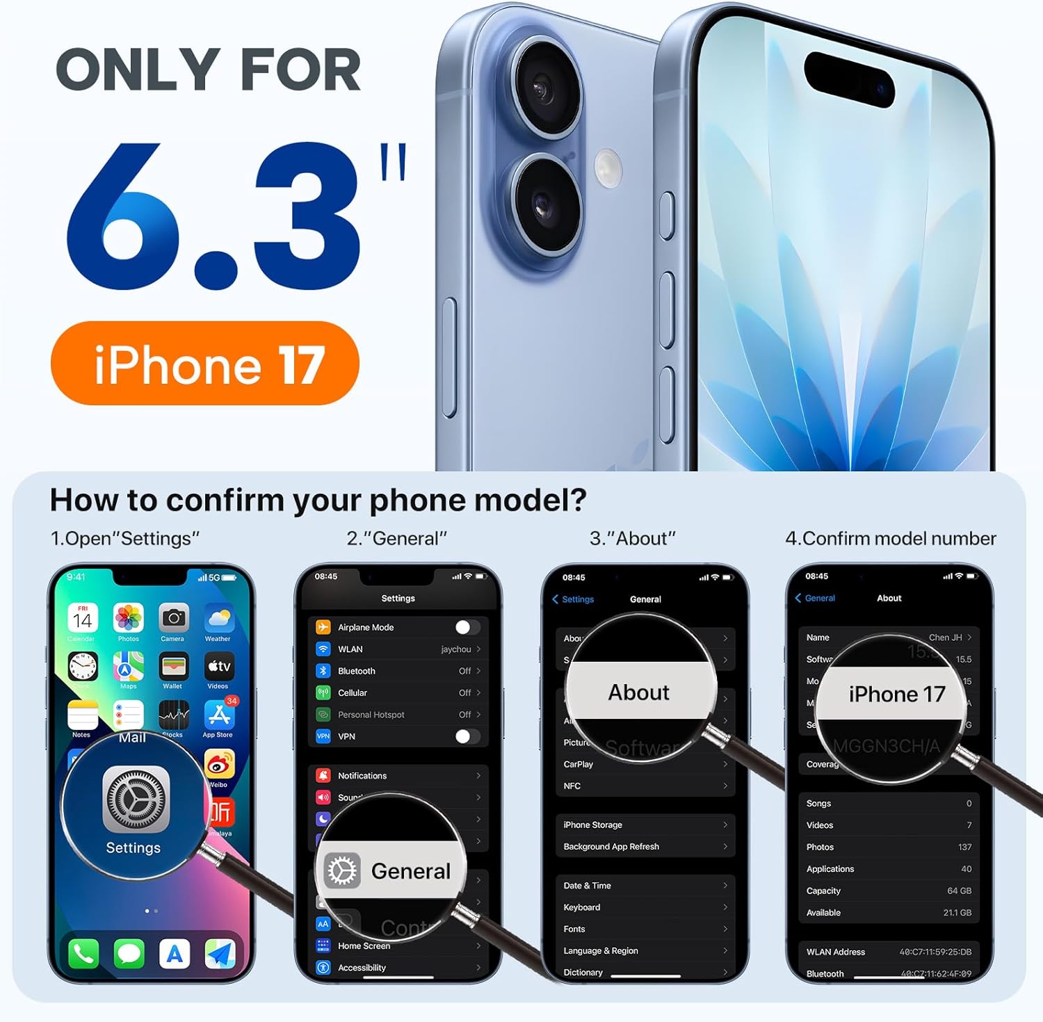 71qYdoWhuiL._AC_SL1500_ Miracase Magnetic for iPhone 17 Case, Compatible with MagSafe, Integrated Silicone Camera Control Cover, 3.0mm Thicken Shockproof Drop Protection Phone Case for 17,Chocolate