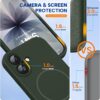 71qcCVTFc6L._AC_SL1500_ Miracase Magnetic for iPhone 17 Case, Compatible with MagSafe, Integrated Silicone Camera Control Cover, 3.0mm Thicken Shockproof Drop Protection Phone Case for 17,Dark Green