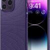 Spigen Liquid Air Designed for iPhone 14 Pro Max Case (2022) [Military-Grade Protection] - Deep Purple