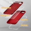71rW7bNz9uL._AC_SL1500_ Miracase Ultra Slim Designed for iPhone SE Case 2022(3rd Gen)/iPhone SE 2020 Case(2nd Gen)/iPhone 7 Case/iPhone 8 Case with Screen Protector, Multi-Color Silicone Shockproof Phone Case(Glossy Red)