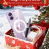71raG3nDfdL._AC_SL1500_ ESR for iPhone 17 Case, Camera Control Cover, Compatible with MagSafe, Shockproof Military-Grade Protection, Magnetic Phone Case for iPhone 17, Classic Hybrid Case, Santa Skater