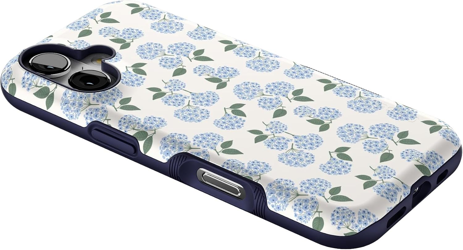 71ramrhDG9L._AC_SL1500_ Casely iPhone 17 Case | Nantucket Cottage | Blue Hydrangea | Bold Protective Design | Compatible with MagSafe