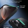 71rf8GasO9L._AC_SL1500_ ESR for iPhone 16 Pro Case, Camera Control Cover, Compatible with MagSafe, Shockproof Military-Grade Protection, Magnetic Phone Case for iPhone 16 Pro, Classic Hybrid Case, Clear Black