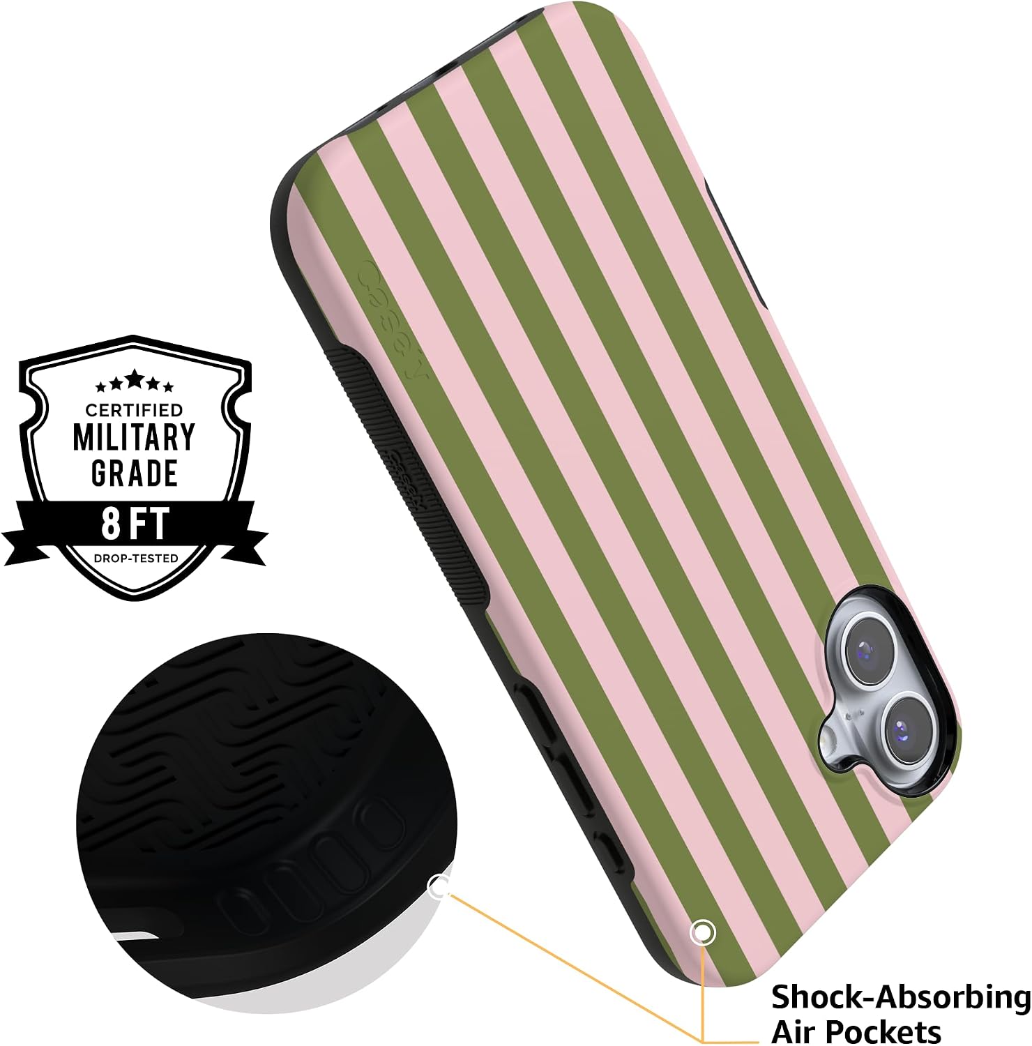 71rnoFTgWKL._AC_SL1500_ Casely iPhone 16 Case | Summer Stripes | Sunday Best | Bold Protective Design | Compatible with MagSafe
