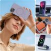 Miracase Magnetic for iPhone 13 Case, [Soft Anti-Scratch Microfiber Lining], Compatible with MagSafe, Liquid Silicone Case Shockproof Drop Protection Phone Case for 13, Lavender Gray