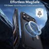 71sclh0QjvL._AC_SL1500_ ESR for iPhone 17 Pro Max Case, Camera Control Cover, Compatible with MagSafe, Shockproof Military-Grade Protection, Magnetic Phone Case for iPhone 17 Pro Max, Classic Hybrid Case, Frosted Black