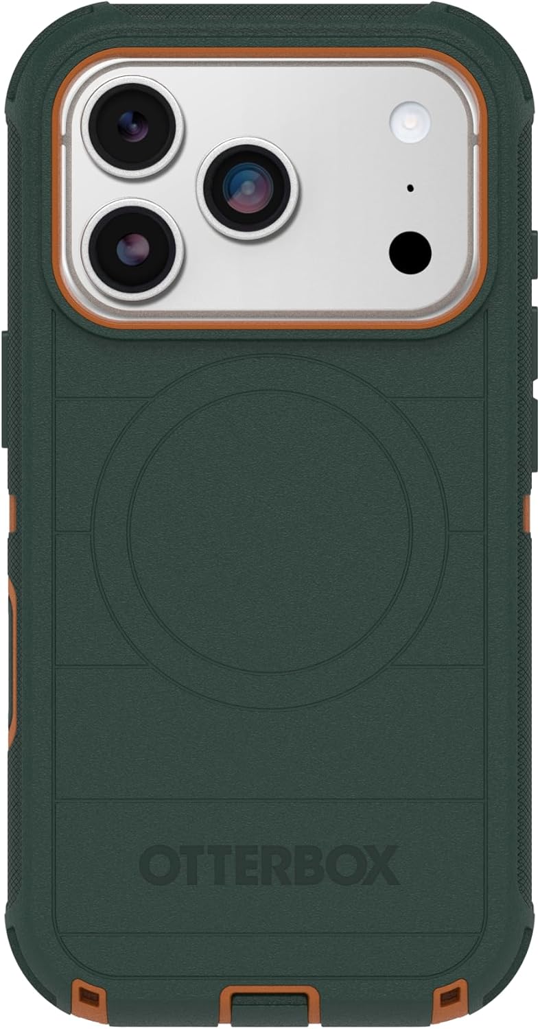 71tBOjP9R4L._AC_SL1500_ OtterBox iPhone 17 Pro Defender Pro Series Case - Green Intrigue - Tough, Rugged & Durable iPhone Case, Snaps on MagSafe