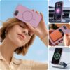Miracase Magnetic for iPhone 17e Case & iPhone 16e Case, [Soft Anti-Scratch Microfiber Lining], Compatible with MagSafe, Silicone Shockproof Protection Phone Case for iPhone 17e/16e, Blackcurrant