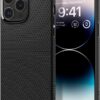 Spigen Liquid Air Designed for iPhone 14 Pro Max Case (2022) [Military-Grade Protection] - Matte Black