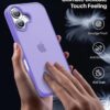 Eastinbox for iPhone 17 Case [16FT Military Grade Shockproof], Anti-Slip Anti-Scratch, Slim Translucent Frosted Matte Phone Cover, Case for i Phone17 6.3", Lightpurple