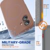 Miracase Compatible with iPhone 16 Case, [Soft Anti-Scratch Microfiber Lining], Compatible with MagSafe, Liquid Silicone Case Shockproof Drop Protection Phone Case for 16,Chocolate