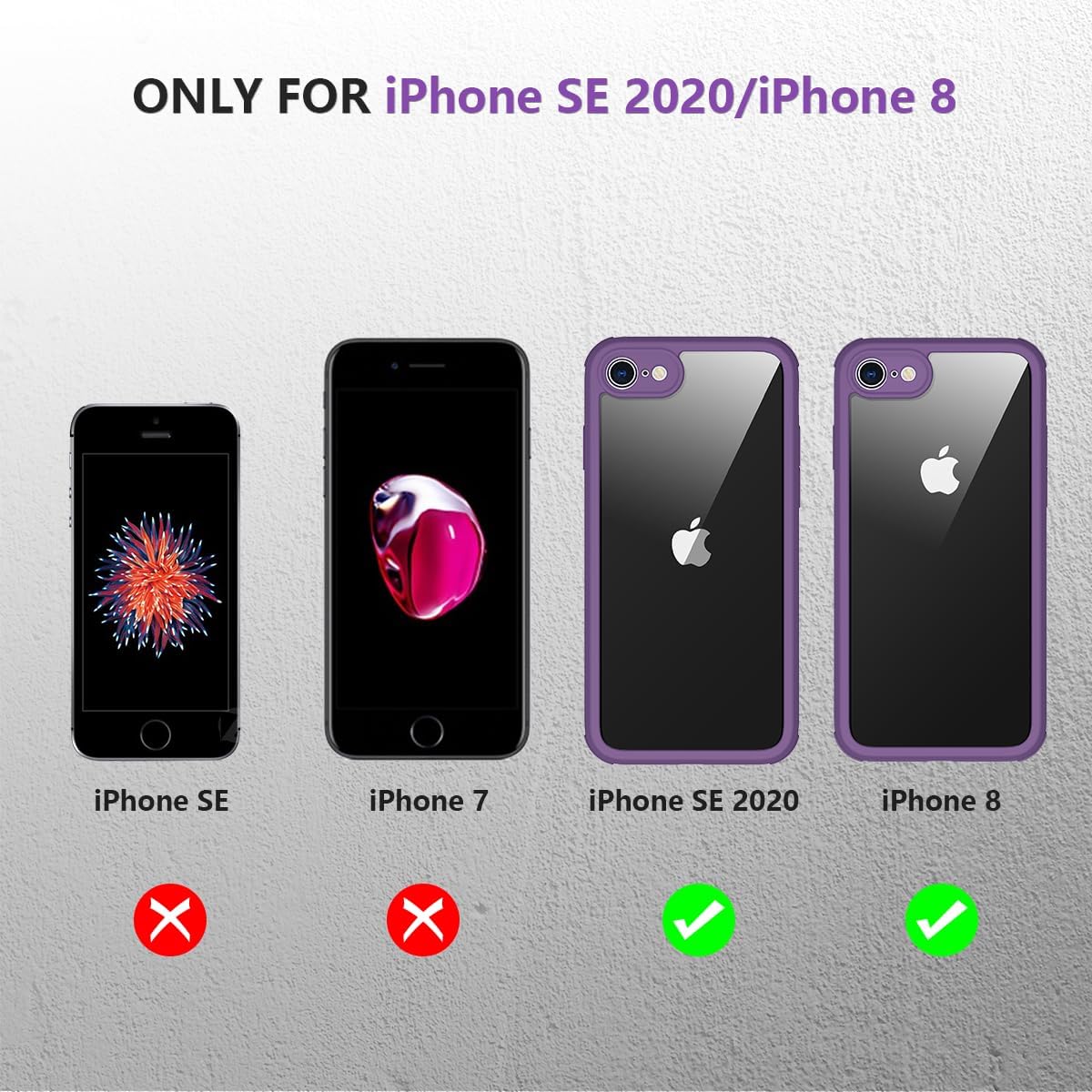 71ujmnxCFML._AC_SL1200_ Miracase Crossbody Phone Lanyard Cases, Clip and Go Strap for iPhone SE, Adjustable Crossbody Cell Belt with Zippered Pouch, Neck Shoulder Cell Lanyard for Women, Purple