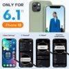 Miracase Designed for iPhone 13 Case, [Soft Anti-Scratch Microfiber Lining], Shockproof Liquid Silicone Rubber Phone Case Cover for 13 6.1 inch, Patina Green