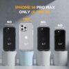 71w38zdzm6L._AC_SL1500_ Miracase Glass Series Designed for iPhone 14 Pro Max Case 6.7 Inch, Upgrade Full-Body Magnetic Case with Built-in 9H Tempered Glass Screen Protector, with Camera Lens Protector, Frosted Clear