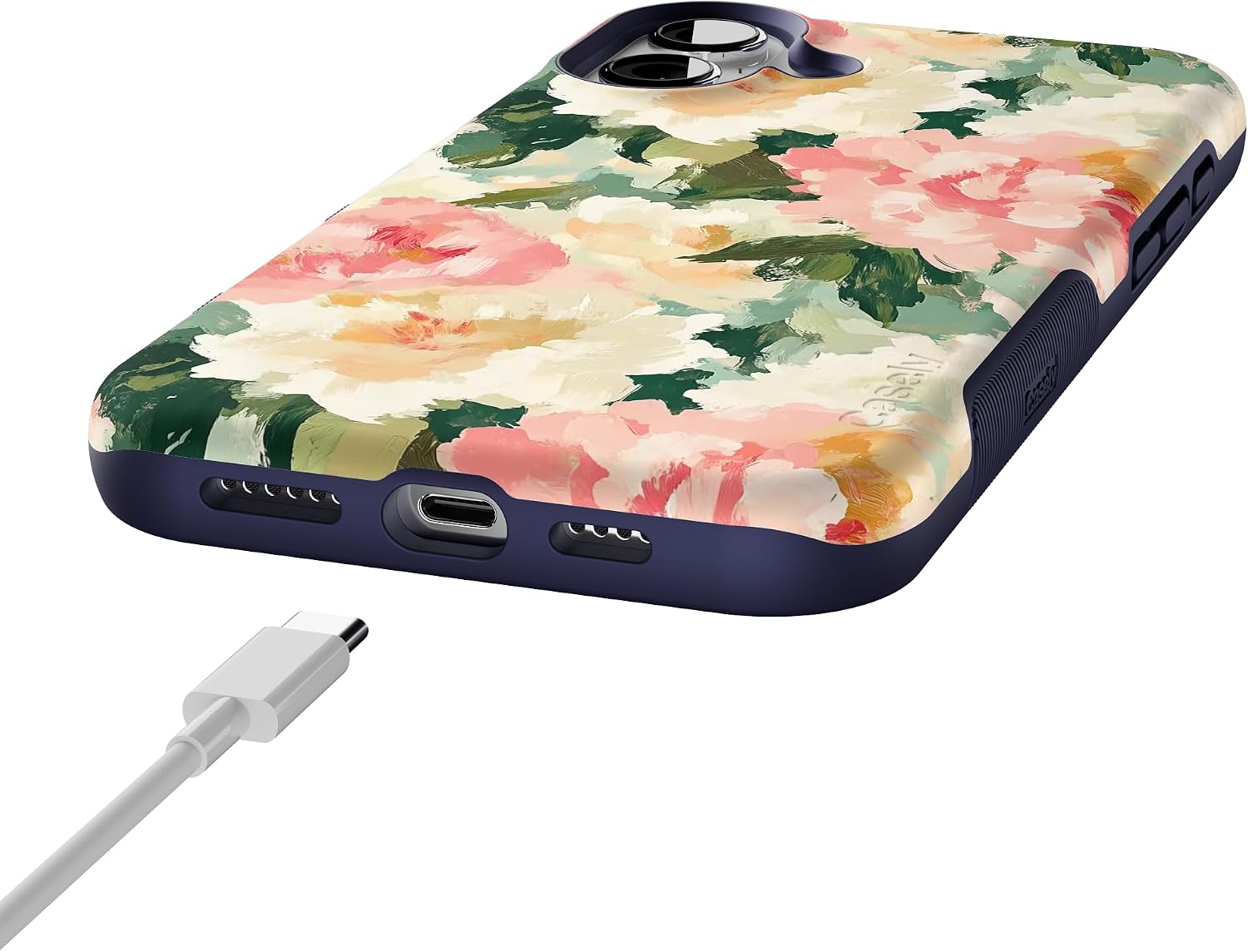 71wCEYQ5mcL._AC_SL1500_ Casely iPhone 16 Plus Case | The Garden Room | Painted Petals | Bold Protective Design | Compatible with MagSafe