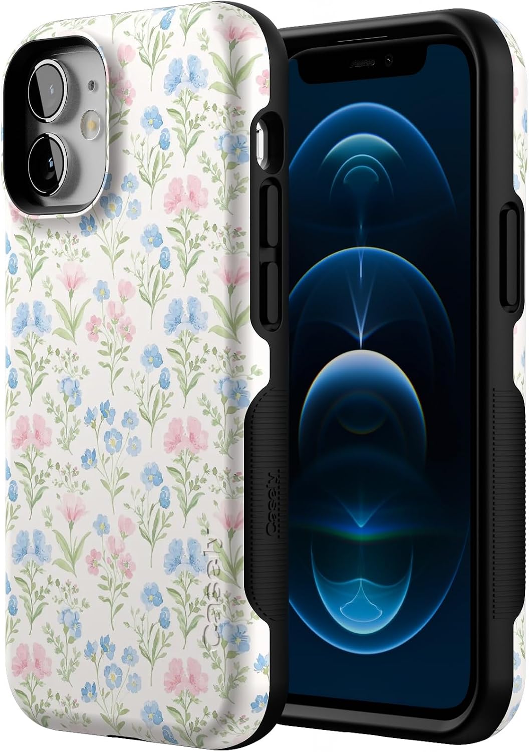 71wGdnHDi2L._AC_SL1500_ Casely iPhone 12 Mini Case | Pastel Garden | Sunday Best | Bold Protective Design | Compatible with MagSafe