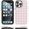 71wIrTh0pXL._AC_SL1500_ Casely iPhone 14 Pro Case | Pink Plaid | Sunday Best | Bold Protective Design | Compatible with MagSafe