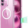 71x0gCThyGL._AC_SL1500_ ESR for iPhone 16 Case, Camera Control Cover, Compatible with MagSafe, Shockproof Military-Grade Protection, Magnetic Phone Case for iPhone 16, Classic Hybrid Case, Clear