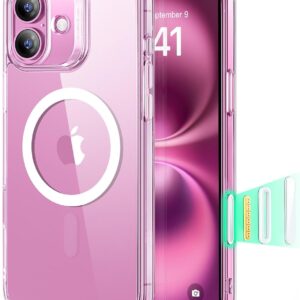 71x0gCThyGL._AC_SL1500_ ESR for iPhone 16 Plus Case, Camera Control Cover, Compatible with MagSafe, Shockproof Military-Grade Protection, Magnetic Phone Case for iPhone 16 Plus, Classic Hybrid Case, Clear | Camera Control